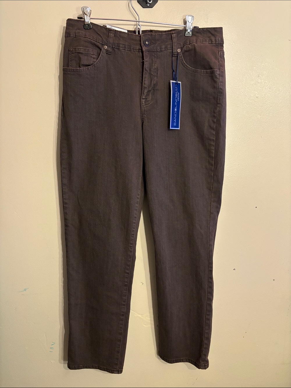 Andie Dark Brown Straight Jeans